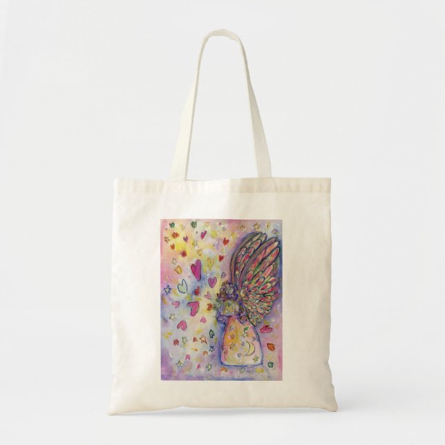 Manifesting Universe Guardian Angel Art Tote Bag (Front)