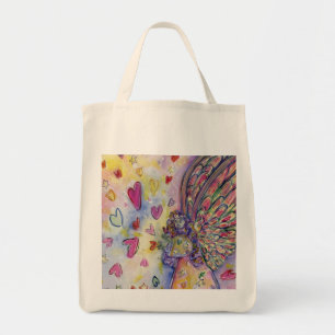 Manifesting Universe Guardian Angel Art Tote Bags