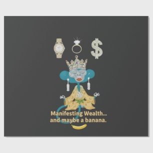 manifesting wealth wrapping paper