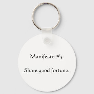 Manifesto #5 keychain