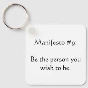 Manifesto #9 keychain