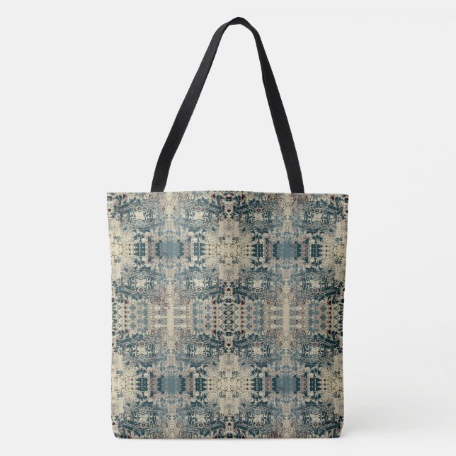 Manifold occurrences within the indigo tote bag (Front)
