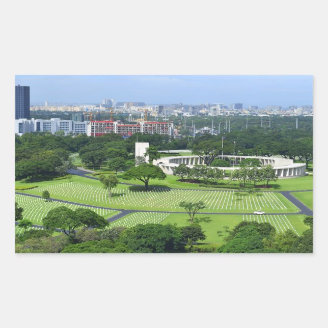 Manila American Cemetery and Memorial i Sticker (Front)
