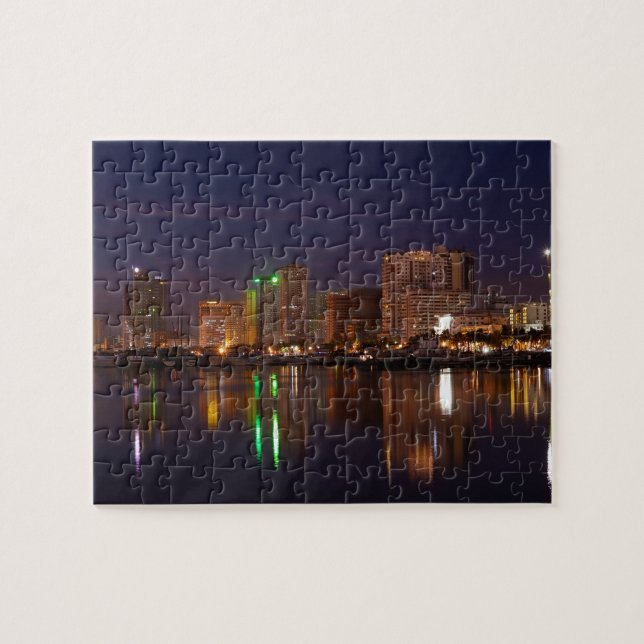 Manila bay nightscape jigsaw puzzle (Horizontal)