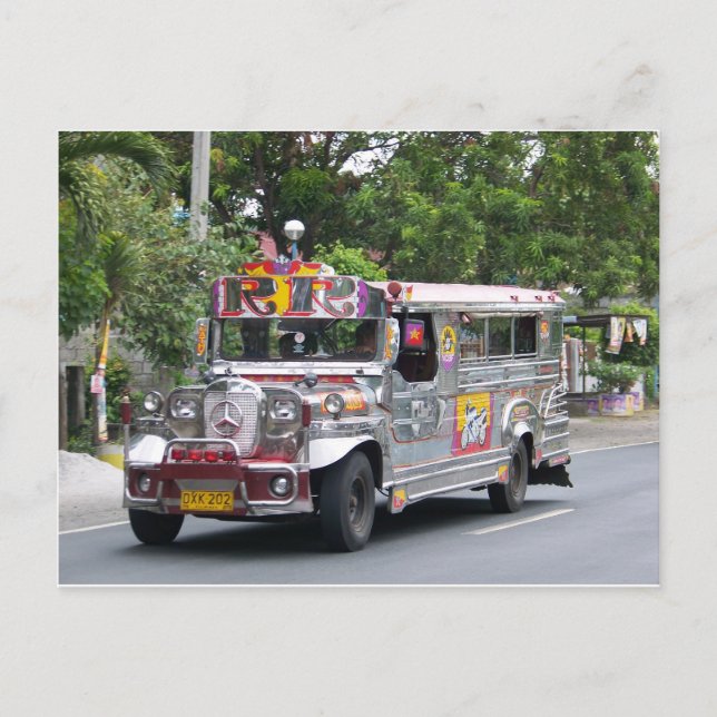 Manila Jeepney Postcard (Front)