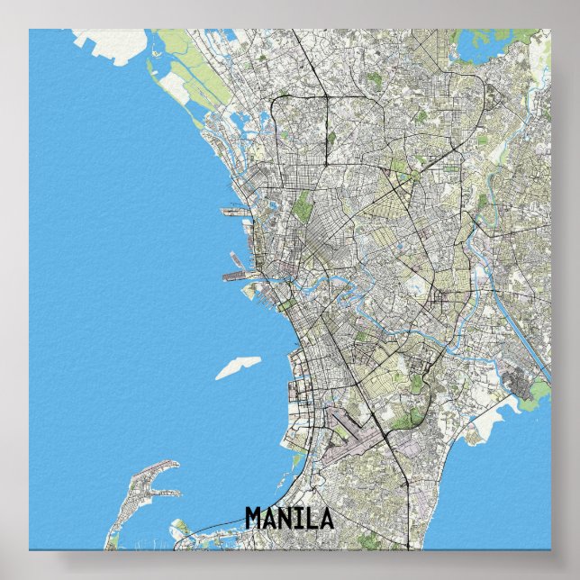Manila map poster (Front)