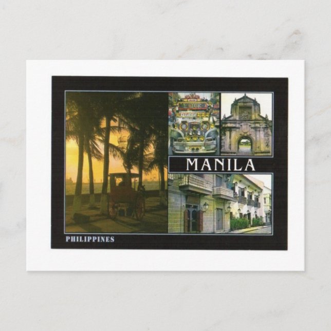 MANILA PHILIPINES POSTCARD (Front)