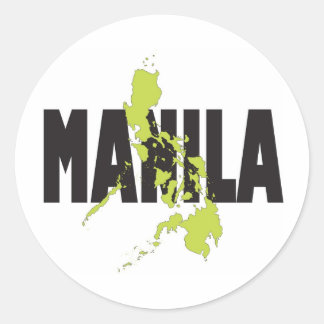 Manila, Philippines Classic Round Sticker
