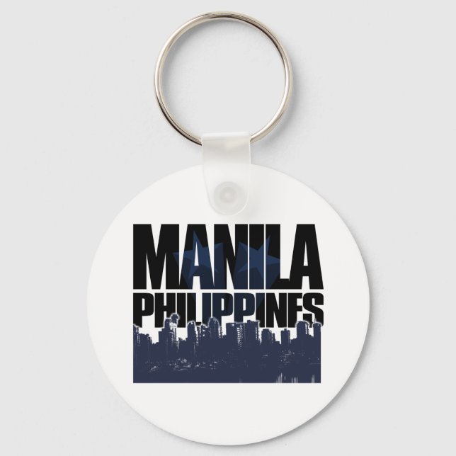 Manila PHILIPPINES Keychain (Front)
