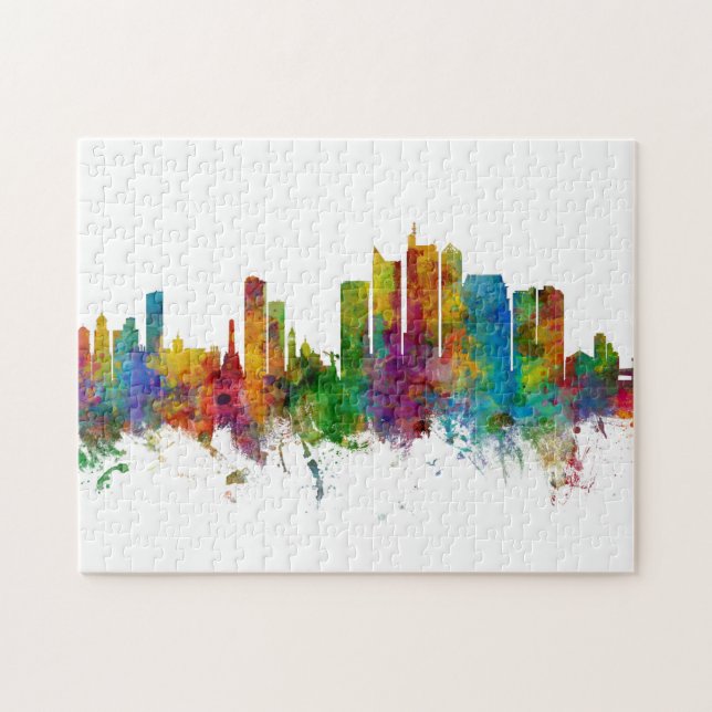 Manila Philippines Skyline Jigsaw Puzzle (Horizontal)