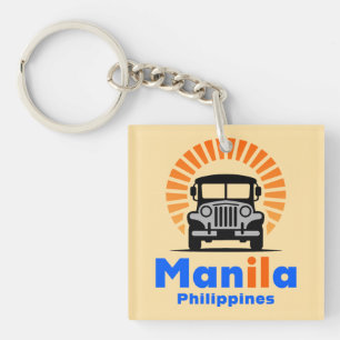 Manila Philippines Southeast Asia Keychain