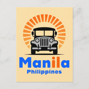 Manila Philippines Southeast Asia Postcard