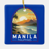 Manila Philippines Travel Art Vintage