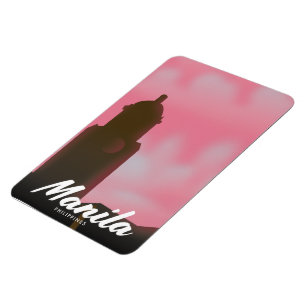 Manila Philippines travel poster. Magnet