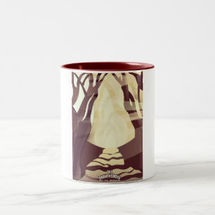 Manila Philippines travel poster. Two-Tone Coffee Mug