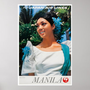 Manila Print Philippines Travel Poster Filipino