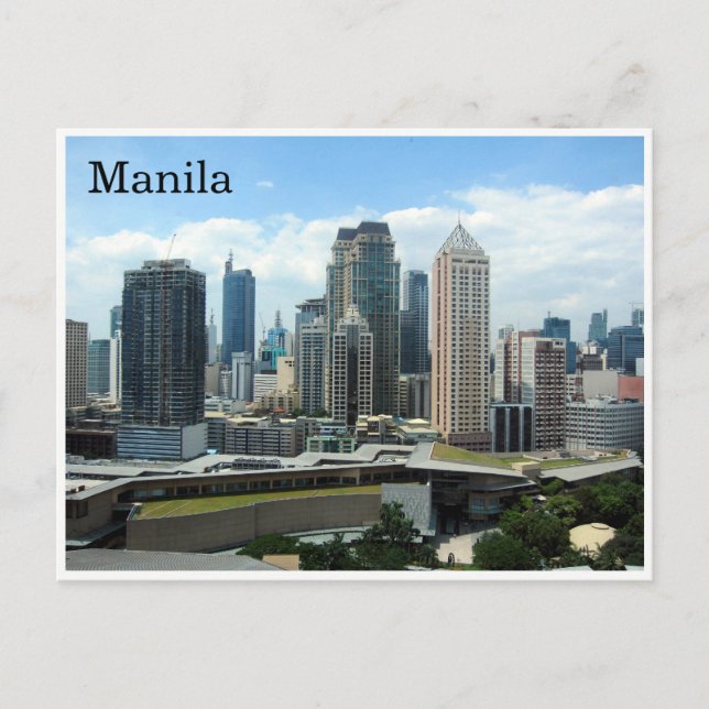 manila skyline postcard (Front)