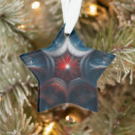 Manipulated Mandelbrot with Starburst Centre  Ornament<br><div class="desc">Manipulated Mandelbrot with Starburst Centre Christmas Ornament</div>