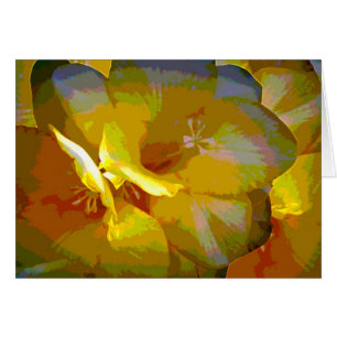 Manipulation numérique de Freesia Jaune