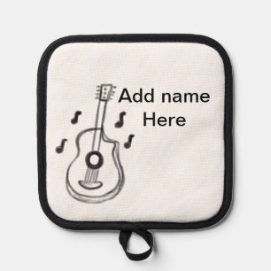 Manique Ajouter votre nom texte brun acoustique guitare éd