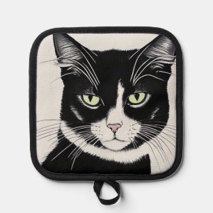 Manique Chat noir avec amplitude de chat
