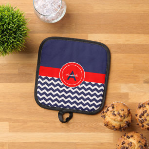Manique Chevron bleu foncé