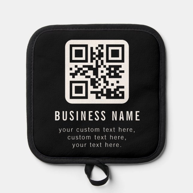 Manique Code QR personnalisable & Conception de texte modi (Recto)