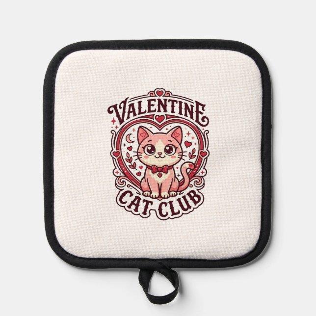 Manique Conception de chat drôle de la Saint-Valentin - Ch (Recto)