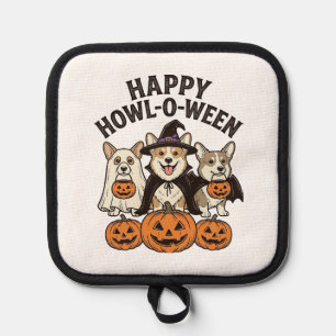 Manique Conception de vecteur de chien de Halloween de Cor