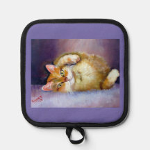 Cuisinière jaune Mitts & Pot Holders