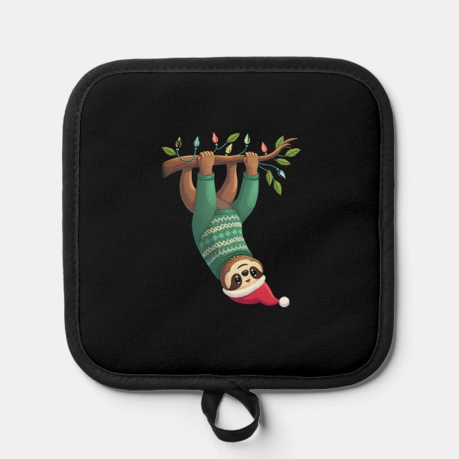 Manique Cute Xmas Sloth Santa Hat Christmas Sloth - Tree L (Recto)