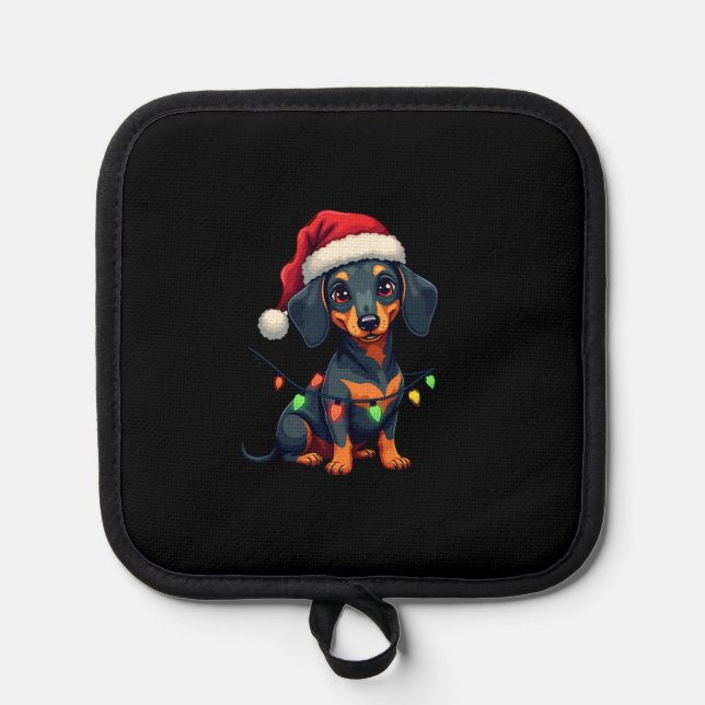 Manique Dachshund Dogs Tree Christmas Sweater Xmas Gifts F (Recto)