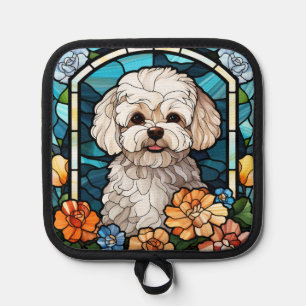 Manique Détenteurs de mât de chien de Maltipoo