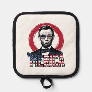 Manique Drôle Merica Patriotique Président Vintage Vecteur