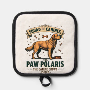 Manique Équipe de canidés Graphique vintage avec pun de ch