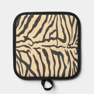 Manique Faux Zebra Skin Oven Mitt