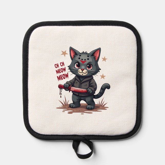 Manique Funny Cat Horror Movies Cute Halloween for Cat Kit (Recto)