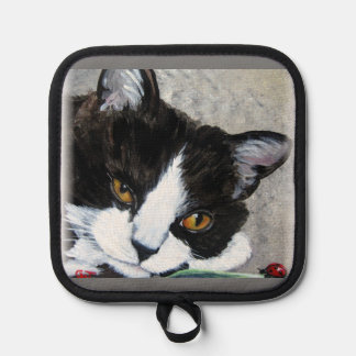 Manique Gants de cuisine et dessous de plat Kitty et ladyb