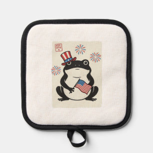 Manique Grenouille Patriotique Gravure Vintage Art Vectori
