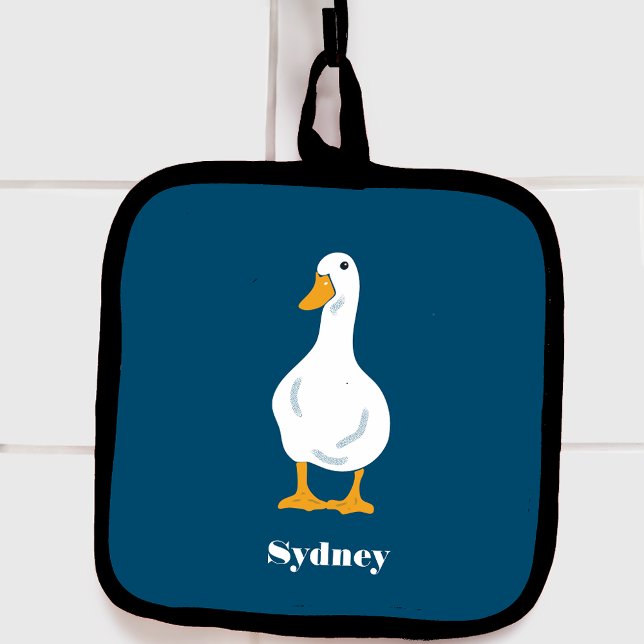Manique Illustration personnalisée du canard blanc sur le  (Créateur téléchargé)