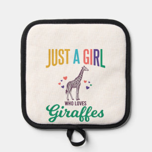 Manique Juste une fille qui aime les girafes vintage vecte