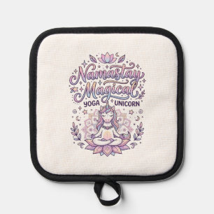 Manique Licorne Namastay Magique Adorable Typographie Conc