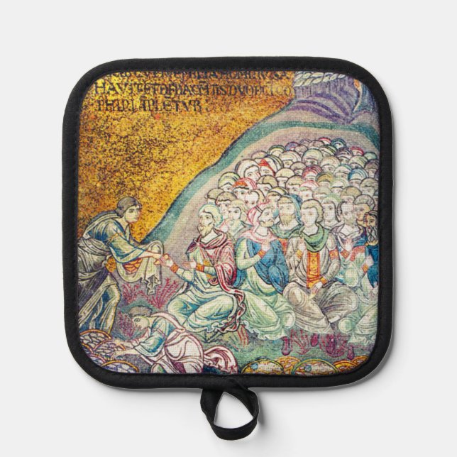 Manique Loves and Fish Oven Mitt (Recto)