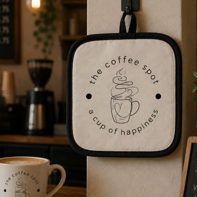 Manique Magasin de Café Personnalisé Ajoutez Votre Logo Mo (Créateur téléchargé)