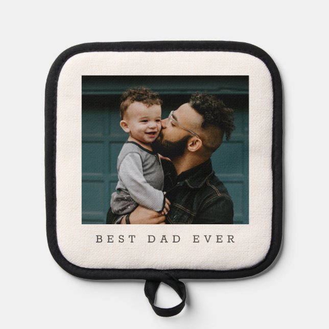 Manique Meilleur papa Jamais photo complète personnalisée (Recto)