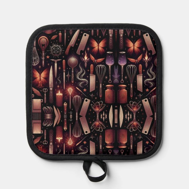 Manique Oven Mitt and Pot Holders (Recto)