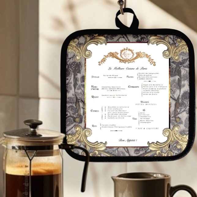 Manique Pot de menu français (On Wall)