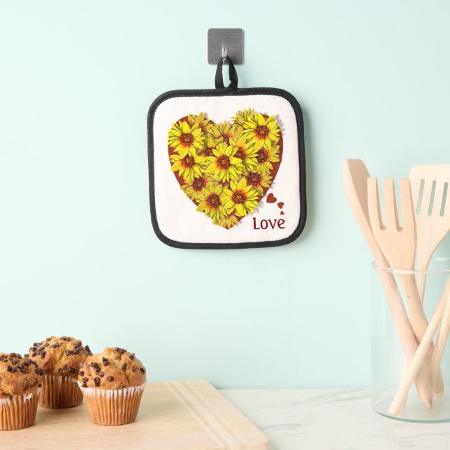 Manique Sunflower Heart Pot Holder (In situ (suspendu))