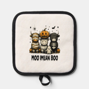 Manique Vache Highland d'Halloween effrayante