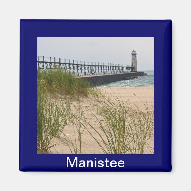 Manistee Lighthouse Magnet (Front)